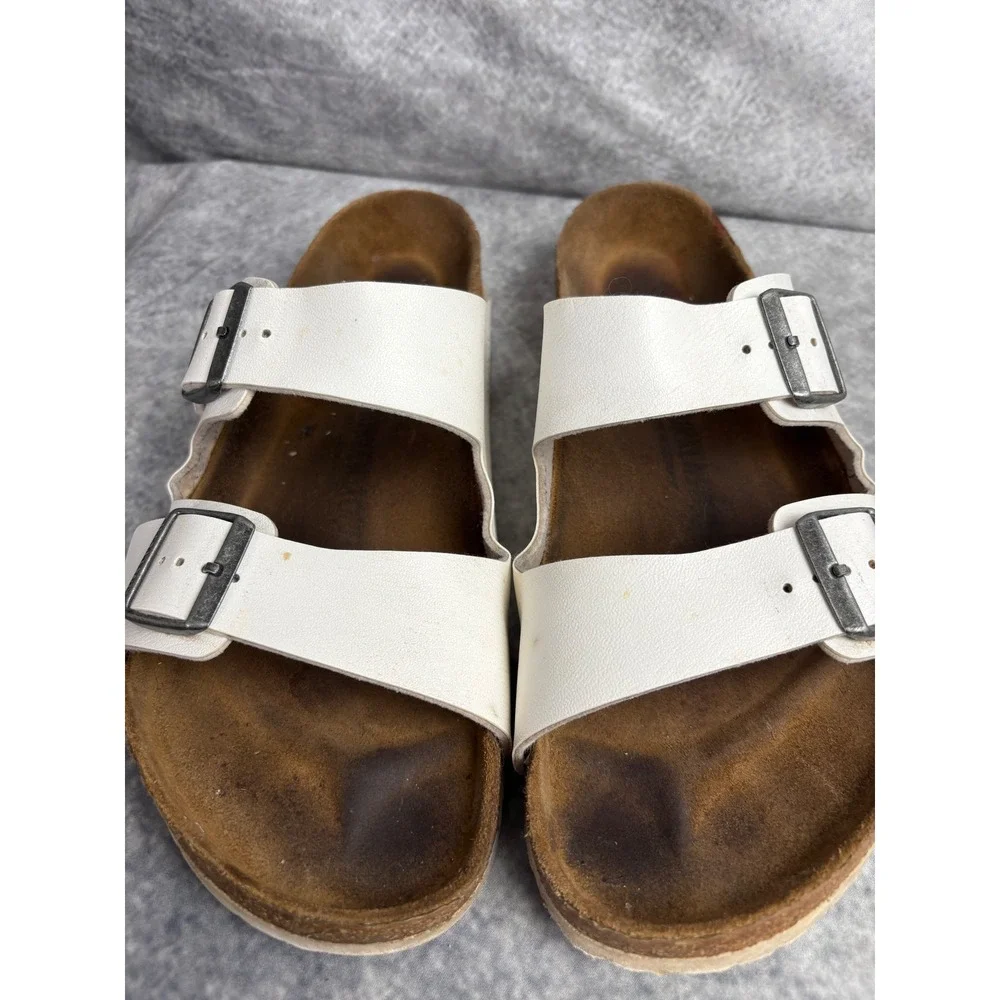 Birkenstock Arizona White Sandals Size 45 Men's 12 Ladies 14